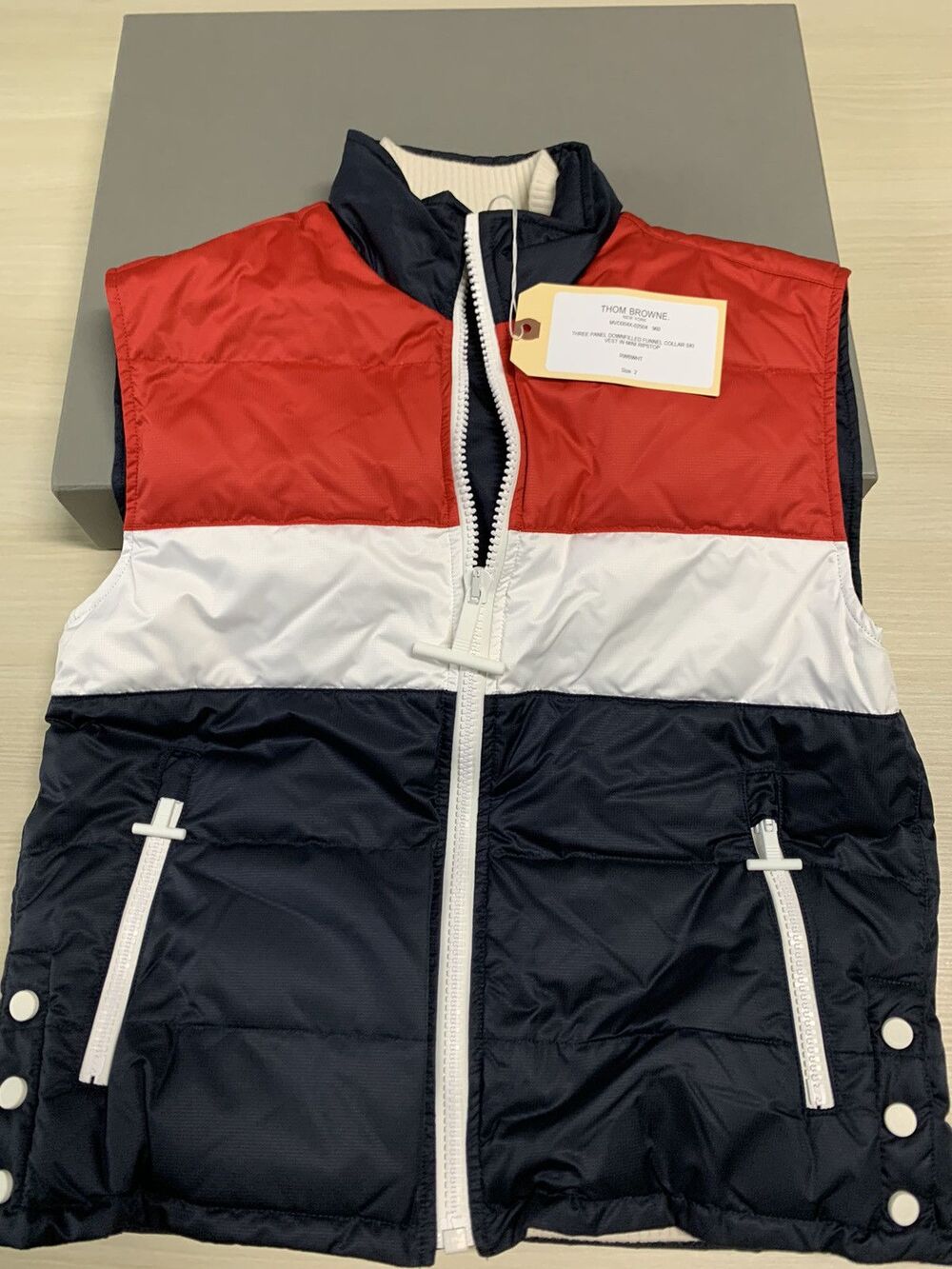 Thom Browne Three Panel Down Ski Vest